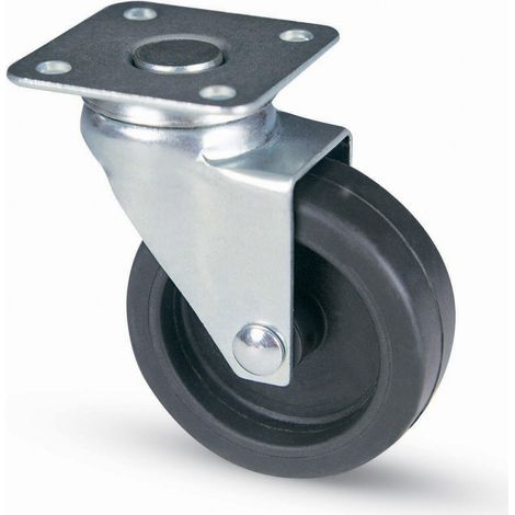 Ruote Gomma Art.220 D.40 Con Piastra (Pz.2) - 4 Bl (1/2)