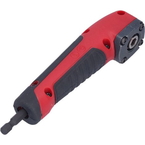 Adaptador de ángulo recto para taladro eléctrico, herramienta de perforación de 90°, dispositivo antivibración, 15 cm de longitud. (1/5)