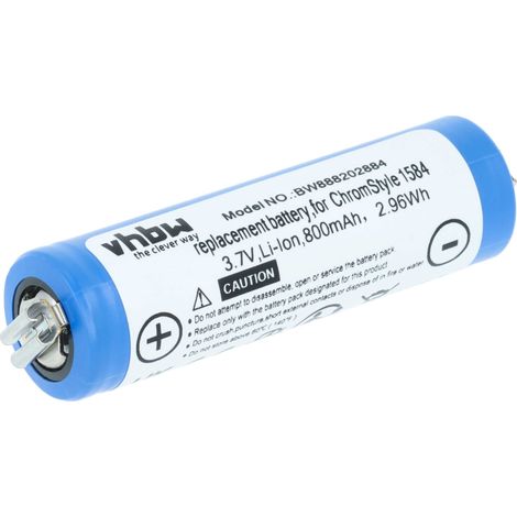 vhbw Akku kompatibel mit Moser ChromStyle 1584 Haarschneidemaschine (800mAh, 3,7V, Li-Ion)