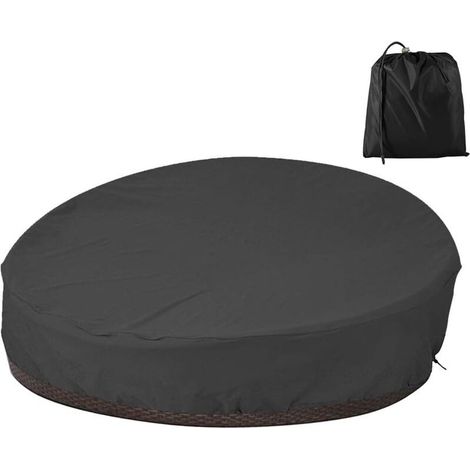Fodera protettiva per divano letto rotondo 228 cm – Oxford 210D impermeabile – Resistente ai raggi UV e agli strappi – Con coulisse (1/5)