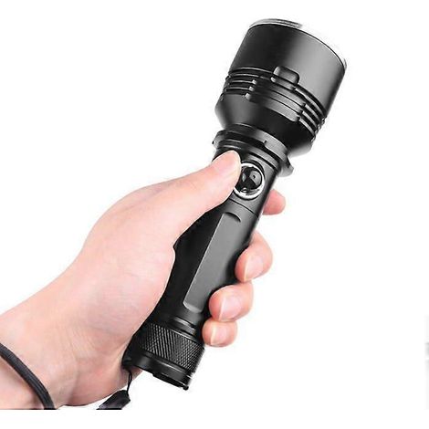 Lampe de plongée sous-marine, lampe torche ultra-lumineuse de 5000 lumens avec 3 modes d'éclairage, batterie 26650 et chargeur inclus. (1/5)