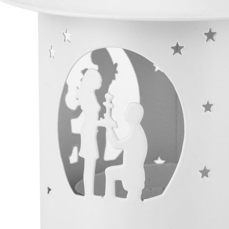Décoration pour amoureux Bougeoir ajouré à suspendre, bougeoir décoratif blanc (1/5)