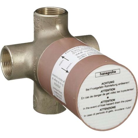 Hansgrohe Corps d'encastrement Quattro pour inverseur à quatre voies, 15930180 (1/4)