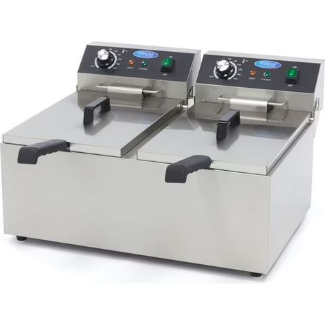 Friteuse double Pro ECO, 2 x 11 L - 2 paniers, 230 V, 6000 W