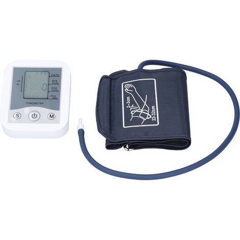 Tensiomètre portable de type brassard, mini tensiomètre électronique domestique gris (1/5)
