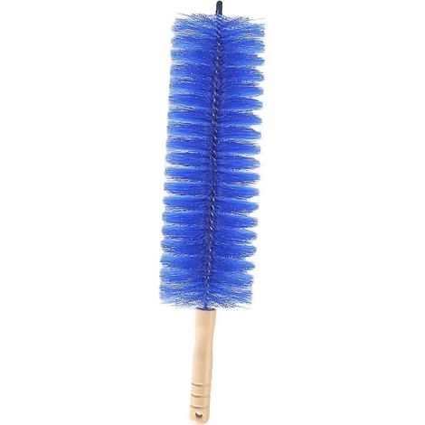 Brosse à poussière manuelle avec poignée ergonomique et suspendue, idéale pour le nettoyage multi-usages des meubles, fenêtres, bureau et voiture.-blue small