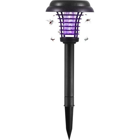 Lampe Anti Moustique Électrique Solaire, UV Lampe Anti Moustique Exterieur Solaire IP44 Étanche Extérieur Rechargeable Anti Insectes Répulsif pour Jardin Pelouse Mites, Mouches, Insectes Anti Mouche (1/5)