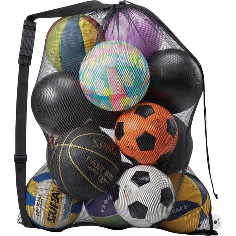 Grand sac de voyage imperméable en filet, sac de sport robuste, sac de basket-ball, sac de volley-ball, sac de football, sac de rangement à cordon (1/5)