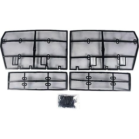 Kit griglia anteriore con zanzariera in 4 pezzi per Land Rover Prado 2018-2019 (150 pezzi)