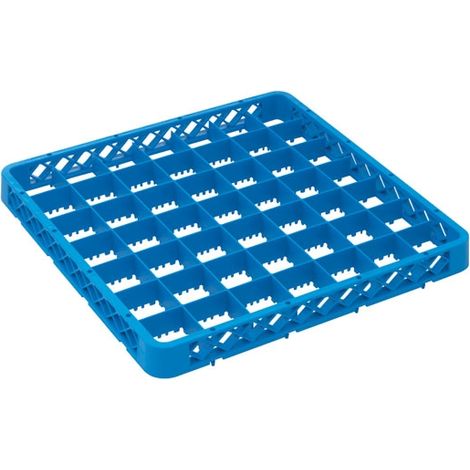 Réhausse Casier de Lavage 500 x 500 x 45mm - 49 Compartiments - Bleu - Matériel CHR Pro