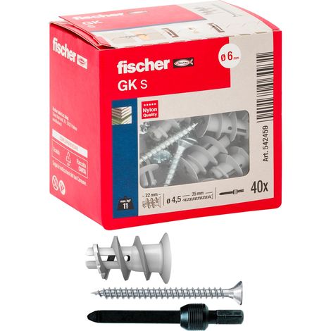 Chevilles pour placoplâtre, gris, 542459 (1/5)