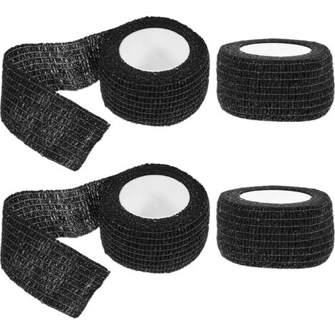 Lot de 4 rouleaux ruban adhésif noir pour pieds chaises et tables, (1/5)