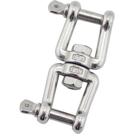 Pivotant Manille Connecteurs Suspension - MâChoires en Acier Inoxydable 304, Pivote en Toute pour Fauteuil Suspendu, BalançOire, Sac De Frappe, Yoga, Meubles Suspendus Et Divers - 2 Pcs (1/5)