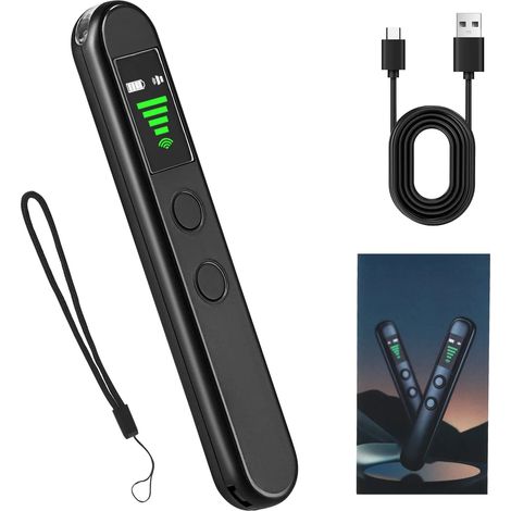 Détecteur de caméras cachées, de signaux RF et de traceurs GPS, équipé d'un écran OLED, haute sensibilité, adapté aux hôtels, voitures, maisons et voyages. (1/5)