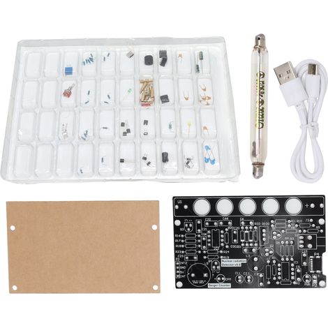 Kit DIY Compteur Geiger Détecteur de Rayonnement Nucléaire Non Assemblé Module 380V‑550V (1/5)