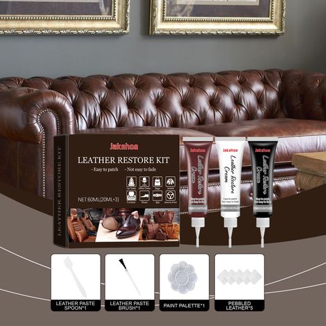 Crème d'entretien pour le cuir (vêtements, meubles et canapés) - Coffret de crèmes d'entretien pour le cuir (1/5)