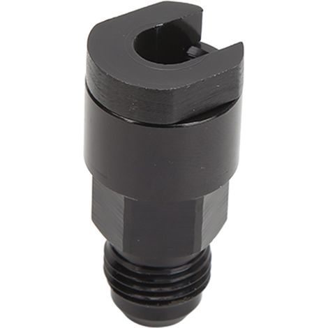 Raccord rapide déconnexion EFI en aluminium anodisé noir étanche, raccord mâle AN6 pour ligne carburant 5/16 pouces, poussé sur flexible (1/5)