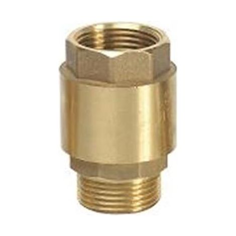 1-Zoll (26 x 34 mm) Messing-Rückschlagventil – Rohrgewinde, geeignet für Bewässerungssysteme – verhindert Wasserrückfluss.