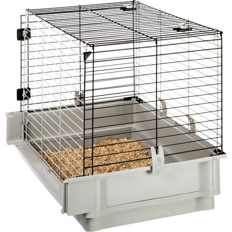 Ferplast KROLIK EXTENSION Extension pour les cages à lapins Krolik Large et Krolik Extra Large. Variante KROLIK EXTENSION - Misure: 42 x 60 x h 50 cm - Gris (1/5)