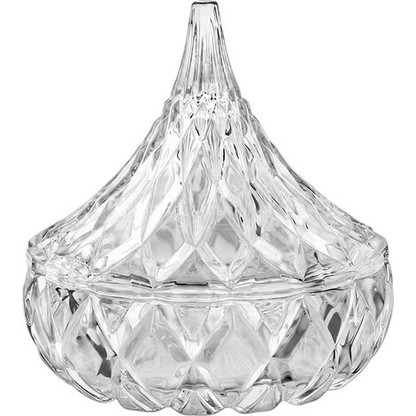 Bocal à bonbons en cristal avec couvercle 60 ml pour la maison, la cuisine, le bureau, bocal de rangement (1/5)