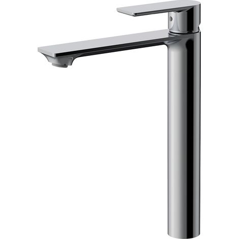 Grifo Lavabo caño alto monomando Duich Cromo, con aireador Neoperl, cartucho cerámico, material inoxidable AISI 304, grifería de baño