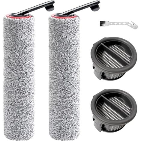 Accessorio spazzola a rullo + filtro compatibile con gli aspirapolvere Dreame H14 Pro, H14 e H14 Dual per solidi e liquidi, ricambi, 2 spazzole a rullo + 2 filtri (1/5)