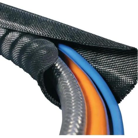 HellermannTyton Twist-In 29 Manguito Trenzado Protector Negro