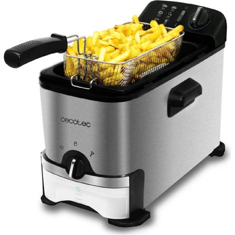 Freidora cecotec cleanfry 3000 pro filter 3l 2400w