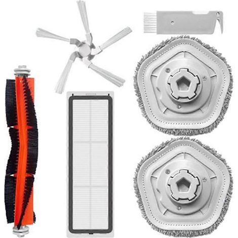 Brosse principale, filtre HEPA et lingette de nettoyage pour robot aspirateur et laveur Xiaomi Dreame Bot W10/W10 Pro