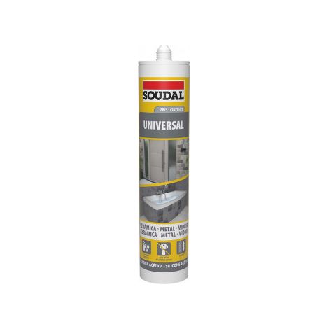 Silicona Universal SOUDAL Gris 280ml 115927