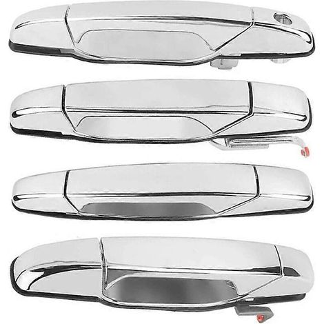 Poignée de porte extérieure chromée 4X compatible avec Chevrolet Silverado, Tahoe, Sierra, Yukon et Cadillac Escalade (référence 20828237) (1/5)