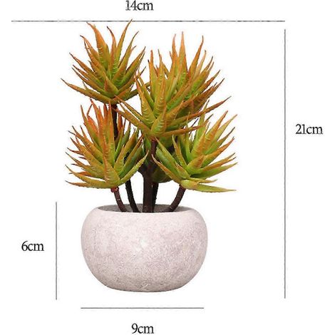Plante artificielle décorative, plante d'intérieur artificielle (1 pièce), fleurs artificielles (1/2)