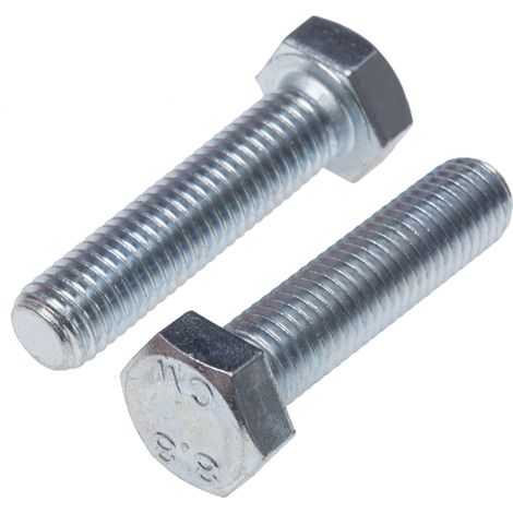 Vis à tête hexagonale, Acier Passivé, zinc, M12 x 60mm ( Prix pour Sachet de 50 )
