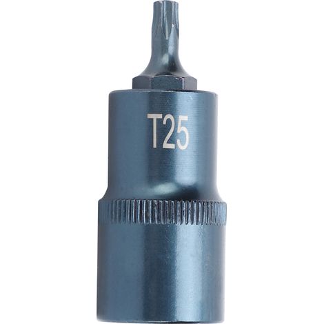 Embout de tournevis Torx, douille carrée 1/2 pouce, acier allié S2 pour clés, 55 mm (1/5)