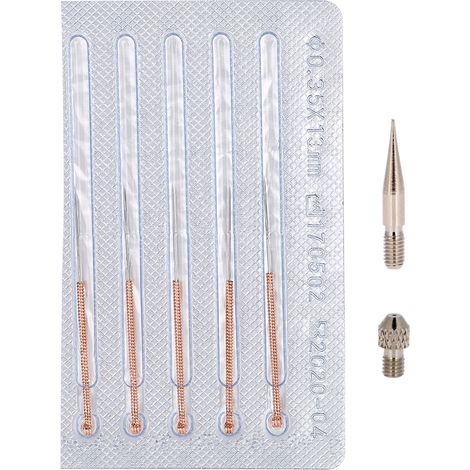 Aiguille universelle pour retrait de taches de rousseur, grains de beauté et points noirs, format petit et grand, pour stylo compact de suppression des imperfections. (1/5)