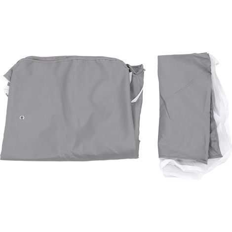 Auvent de remplacement de tente grise, couverture de protection solaire UV50 + résistante à l'eau pour l'extérieur 3x3M (1/5)