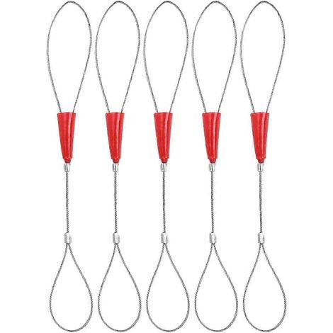 Lot de 5 tire-câbles à tirage rapide pour installation de câblage dans des conduits de sol (1/5)