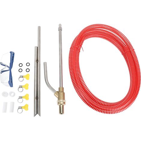 Kit de sablage pour nettoyeur haute pression, accessoire pour sableuse humide, buse électrique avec déconnexion rapide de 1/4 pouces, rouge
