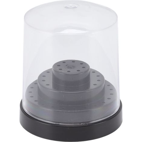 Porte-fraise dentaire Boîte de Nettoyage 48 Alvéoles Plastique avec Couvercle Anti-Poussière pour Stérilisation Haute Température (1/5)