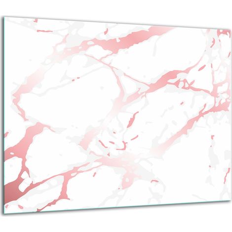 PLAQUE DE PROTECTION EN VERRE POUR CUISINIÈRE 60x52 MARBRE (1/5)