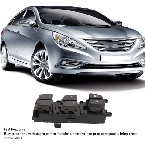 Hauptschalter für elektrische Fensterheber vorne links (Fahrerseite) 93570-3K600 für Hyundai Sonata 2.4L 3.3L (2008-2010) (1/5)