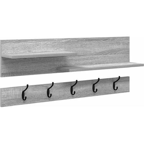 Maison Exclusive - Wandmontierter nachttisch Graues Sonoma 90 x 1