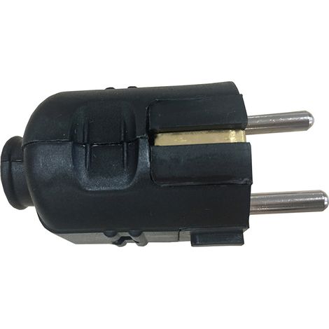 Clavija 10/16A TT 4,8mm - Negro