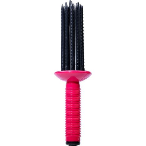 Fer à friser à 17 dents, peigne antidérapant, outil de coiffure pour des cheveux volumineux (1/2)