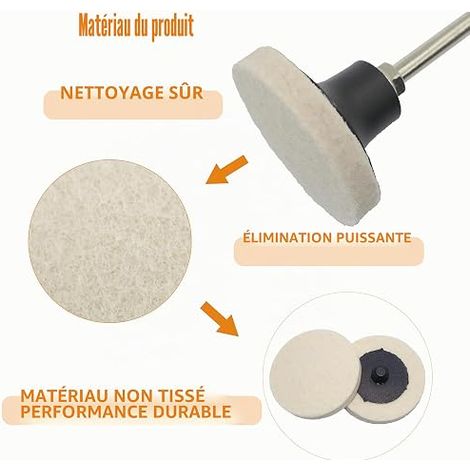 Polishing Disc for Angle Grinders Felt Serrated Washer Polishing Disc 125 x 22.2mm