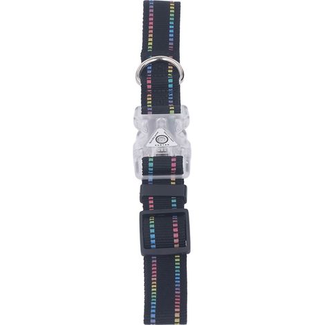 Collier lumineux pour chien, réglable, avec 3 modes de clignotement, idéal pour les promenades nocturnes (taille M). (1/5)
