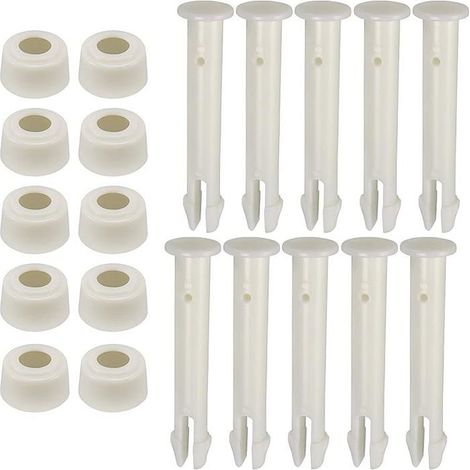 HOXILEELEOLot de 10 piquets plastique 6cm pour piscine ronde Intex, pièces de rechange robustes, montage facile, durables (1/5)
