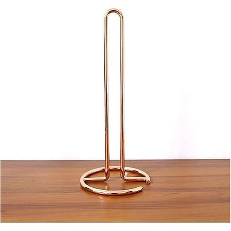 Or rose- Support de Rouleau de Papier, Porte- de Cuisine Acier Inoxydable Or Porte Rouleaux Papier Toilette Vertical Distributeur (1/4)