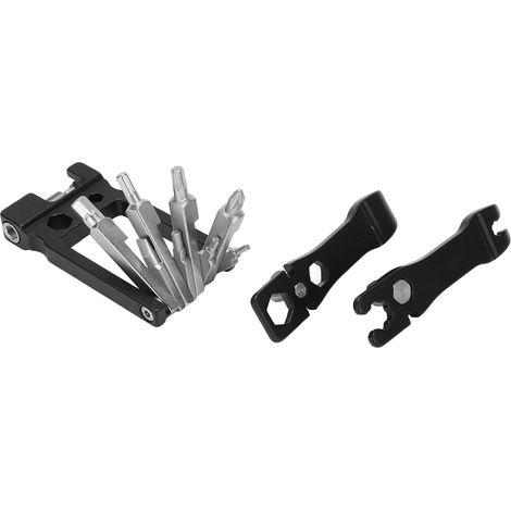Kit de Réparation Vélo 19 en 1 avec Démonte-Chaîne, Clé à Rayons et Tournevis pour Cyclisme