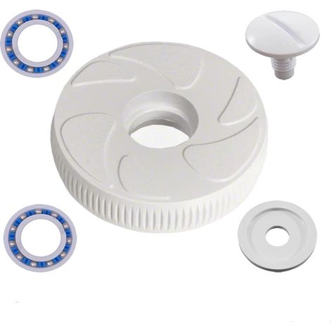 Piccola ruota adattabile per robot da piscina Polaris 280 180 C16 + 2 cuscinetti a sfera, viti e rondella